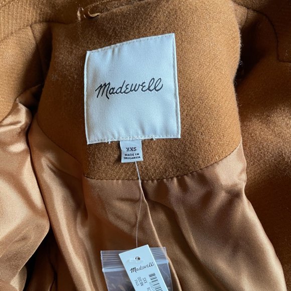 Madewell Averdon Coat in Insuluxe fabric XXS - Picture 9 of 11